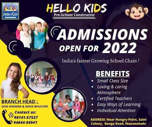 Hello kids( constructor)- pre school