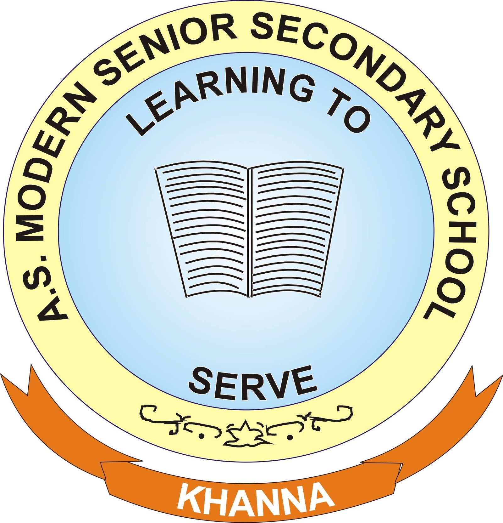 A.S. Modern Sen. Sec. School logo