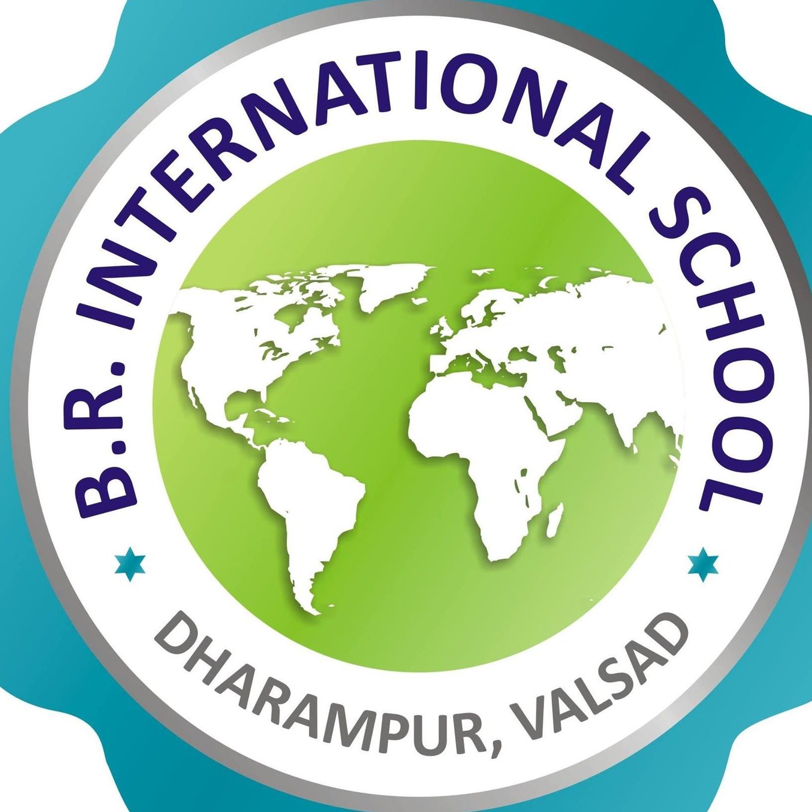 B. R. International School logo