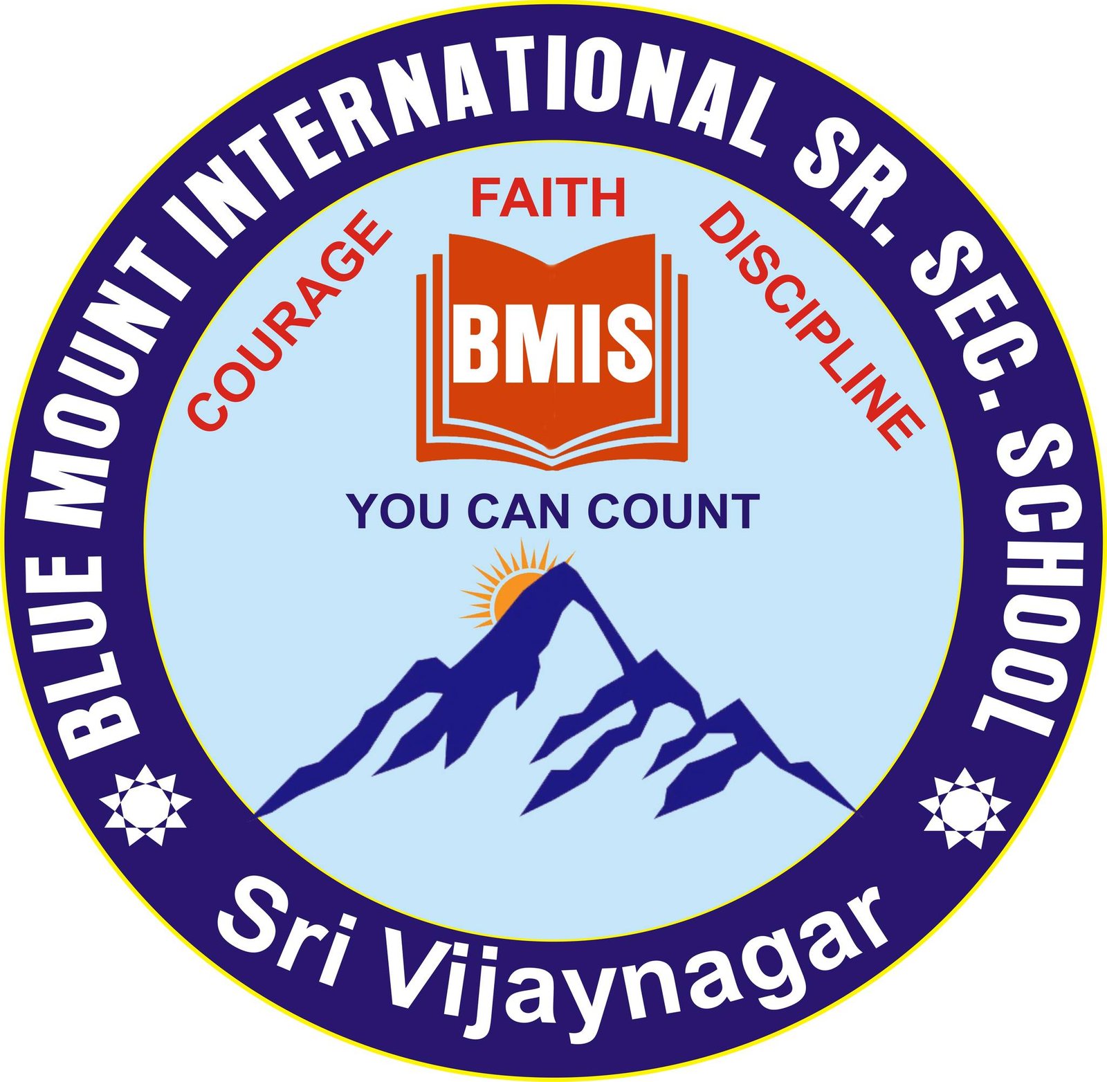 Blue Mount International Secondary School logo
