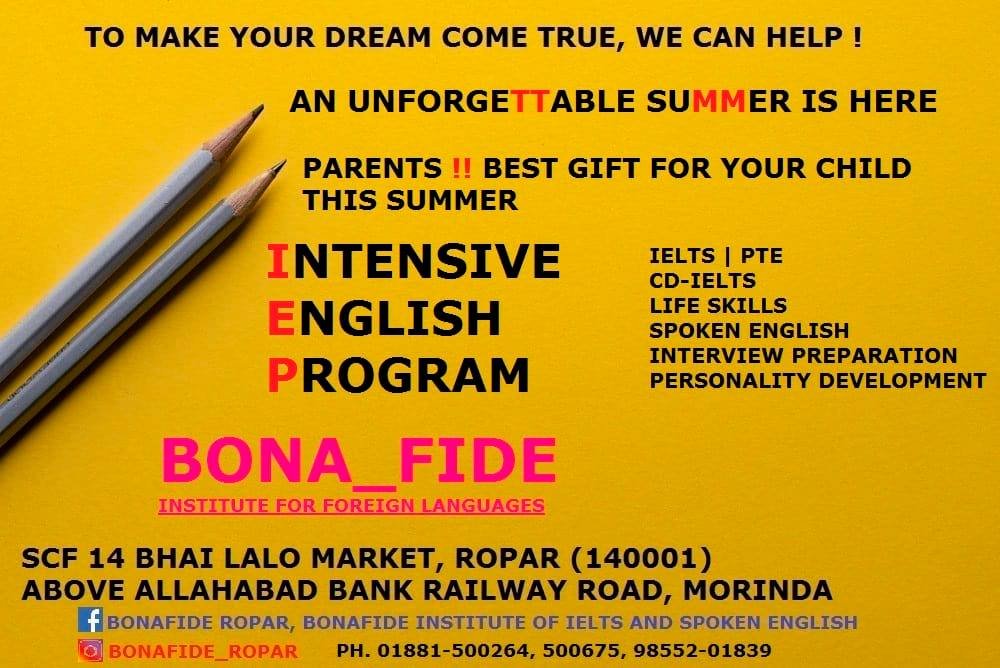 Bonafide Ropar IELTS Institute logo