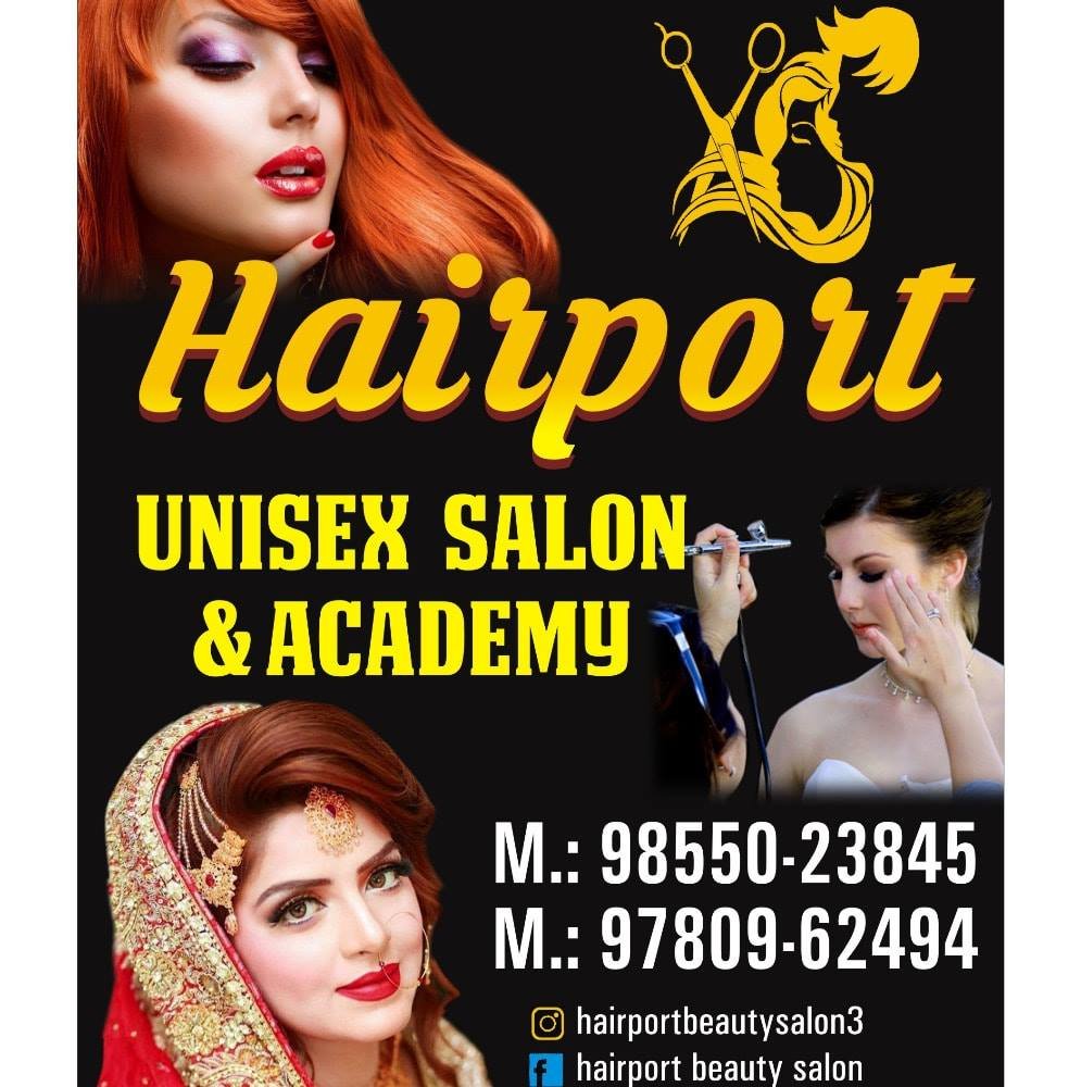 Hairport beauty Salon & academy logo