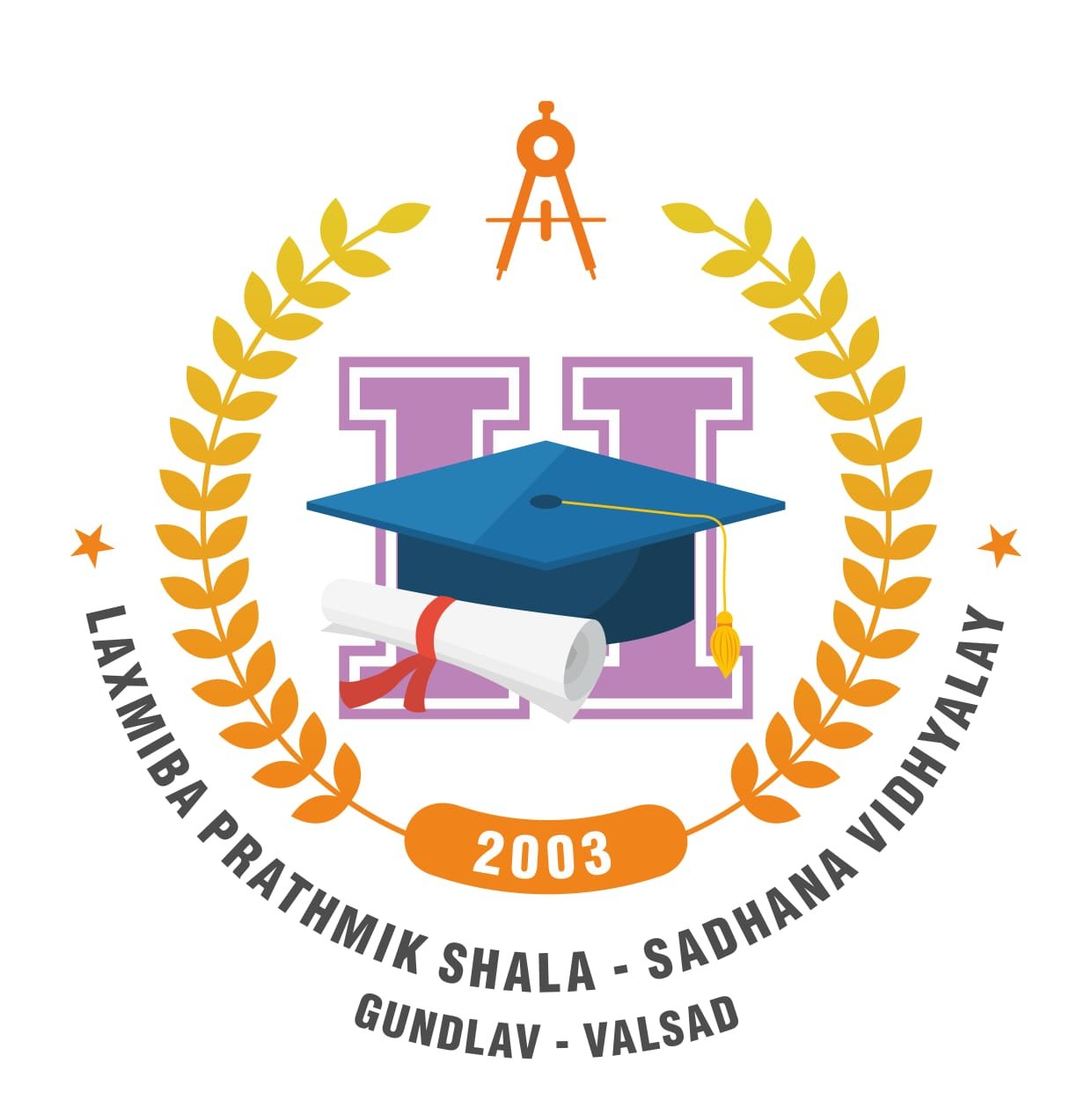Laxmiba School Sadhana Vidhyalaya logo