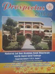Maharaj Lal Dass Brahma Nand Bhuriwale Garibdassi Girls College logo