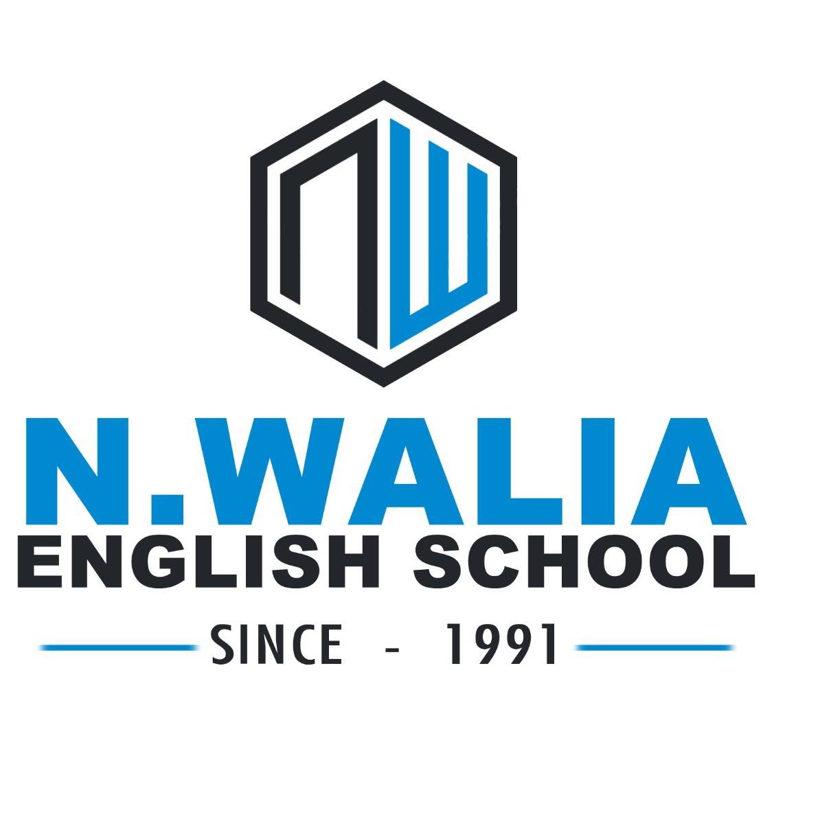 N Walia English School logo