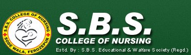 S.B.S COLLEGE OF NURSING logo